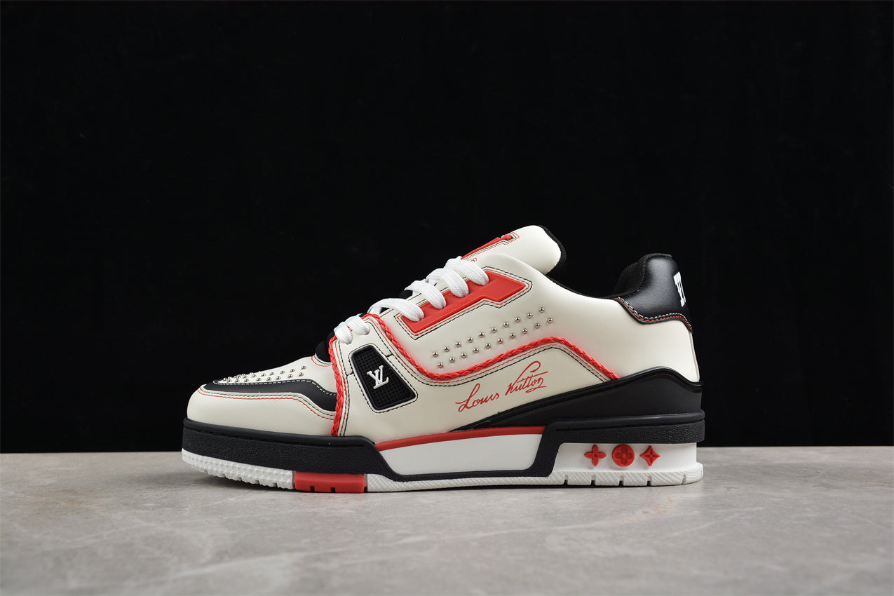 LouisVuitton Trainer - White/Red/Black
