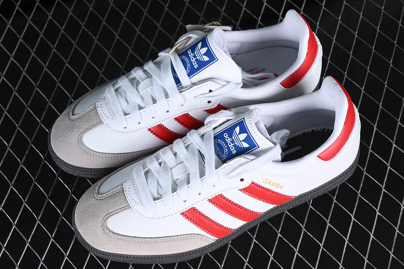 adidasUnisex Samba - White/Red