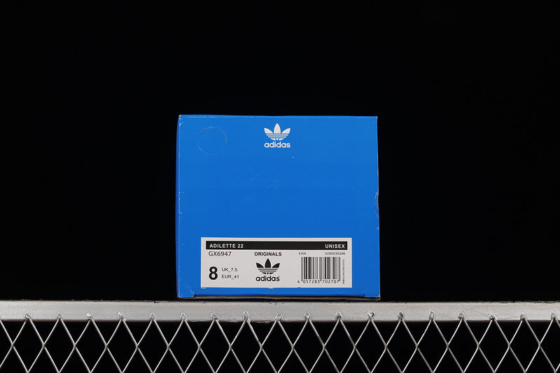 adidasUnisex Adilette 22 - Carbon Aluminum Slides