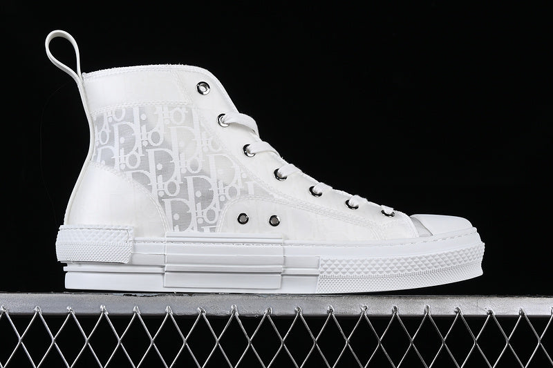 DiorUnisex B23 High Oblique Canvas - White Calfskin