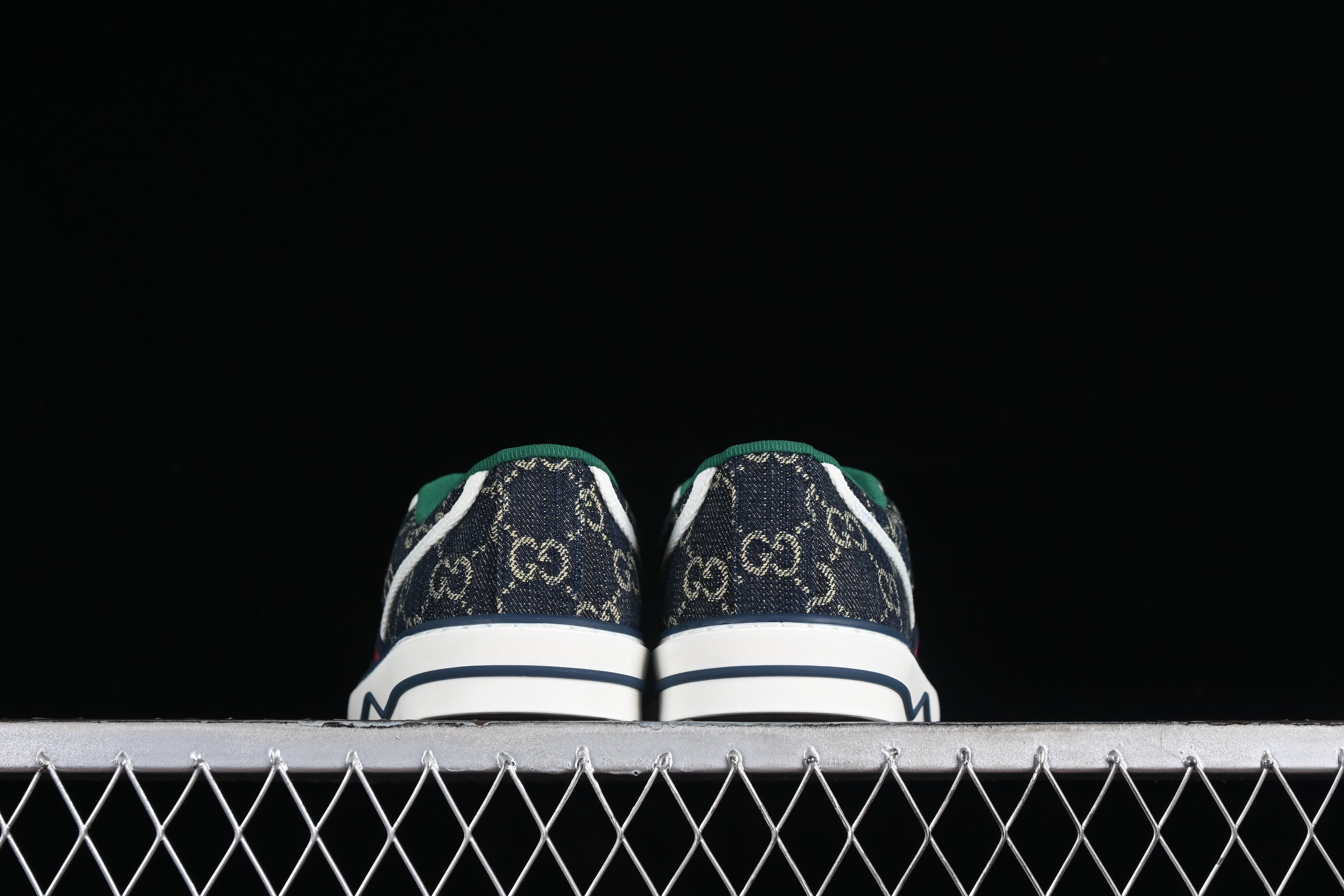 GUCCIUnisex GG Jacquard Denim Tennis - Blue Ivory
