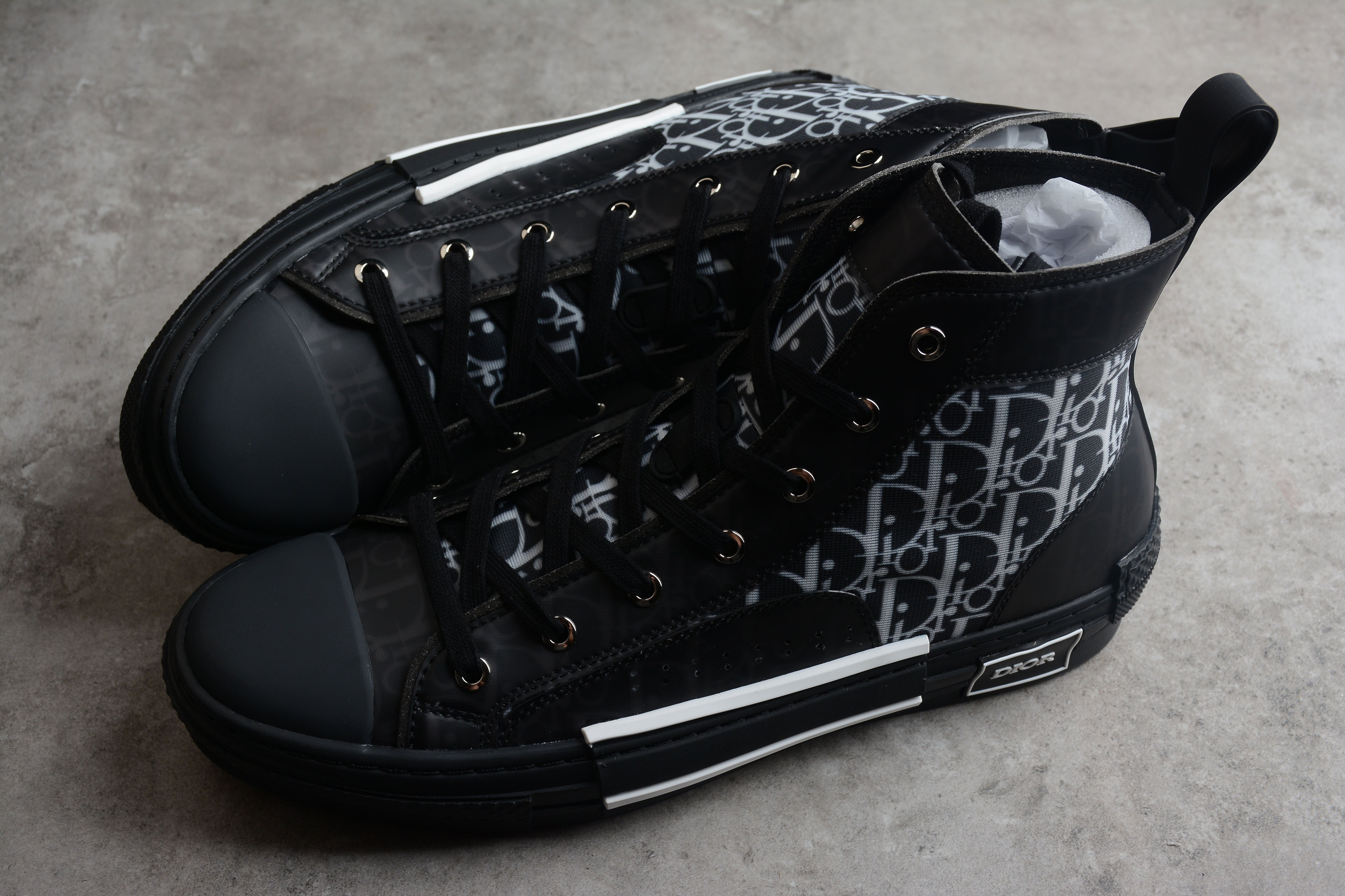 DiorUnisex B23 Oblique High Top - Black