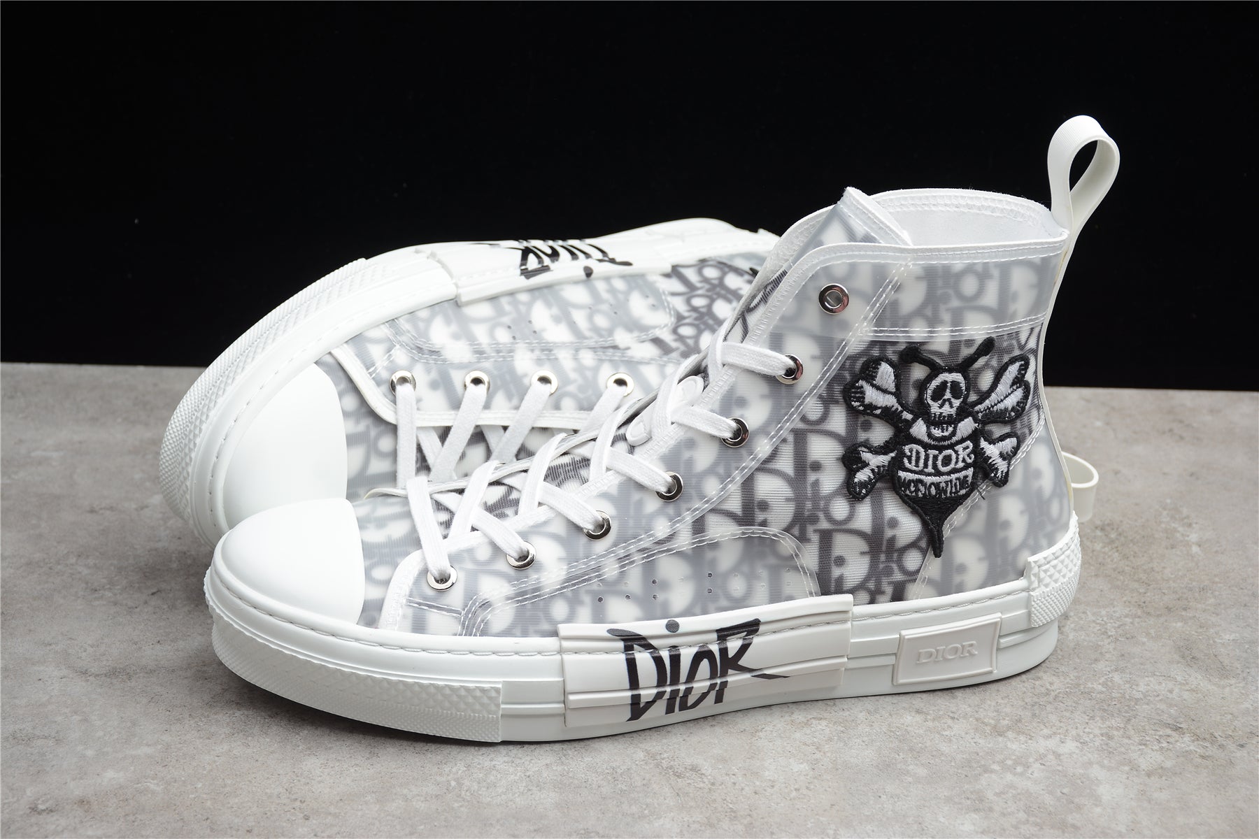 DiorUnisex B23 High Oblique Shawn Bee - White