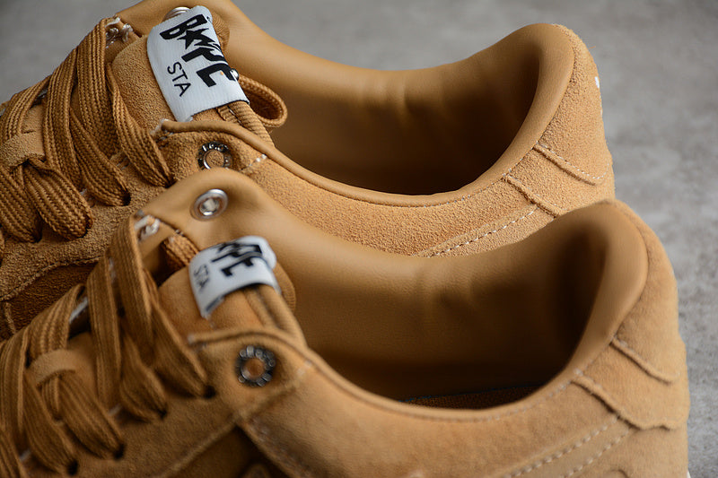 Bathing Ape Bape Sta Patent - Leather Khaki