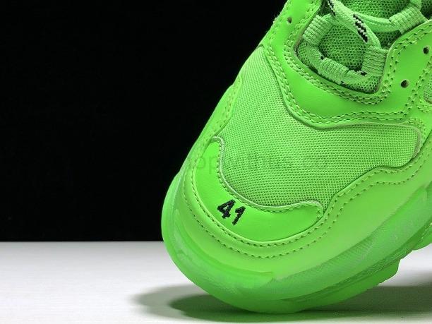 BalenciagaUnisex Triple S Clear Sole - Neon Green