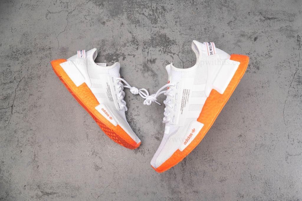 adidasUnisex NMD R1 V2 - Cloud White/Solar Red