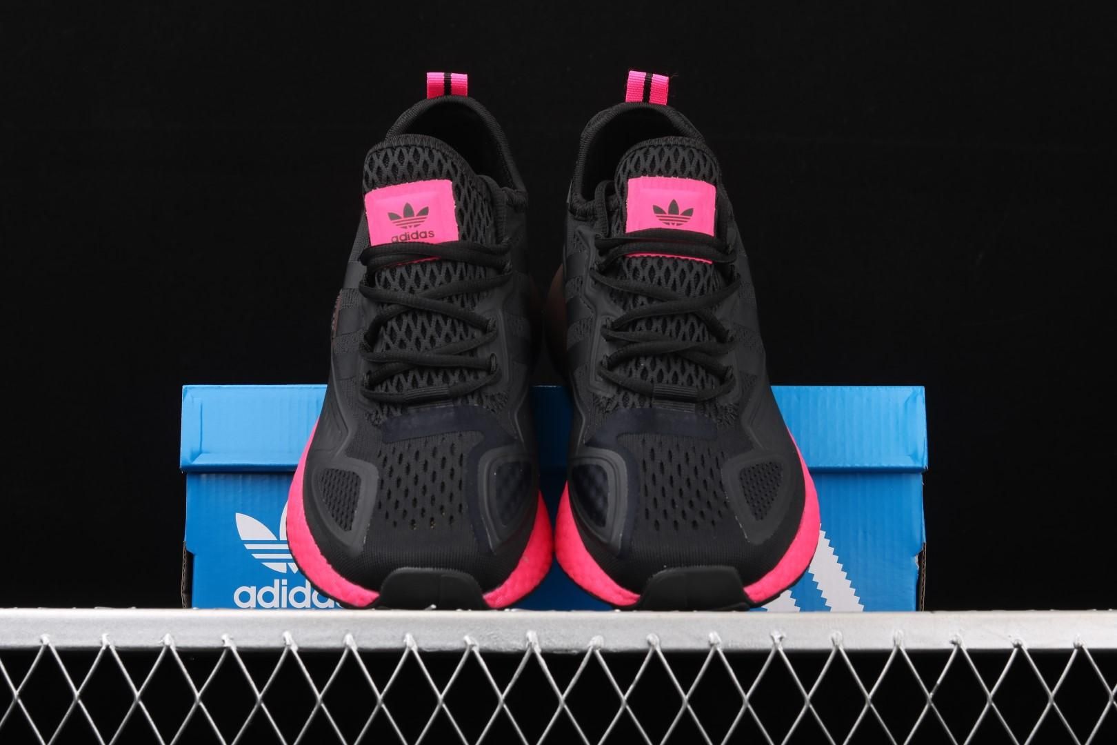 ZX 2K Boost - Core Black/Shock Pink