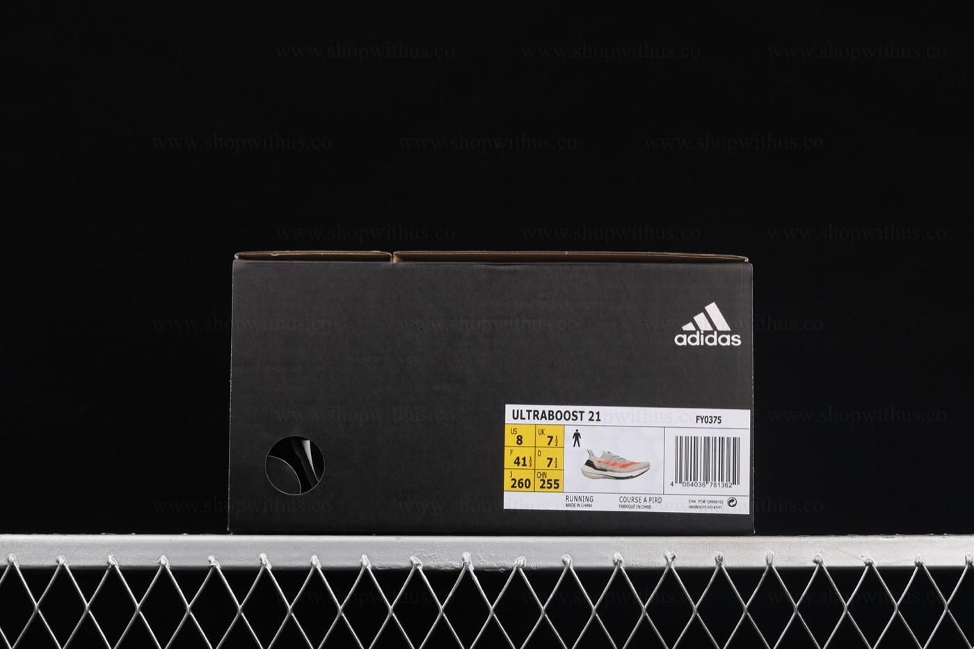 adidasUnisex Ultraboost 21 - Grey Screaming Orange