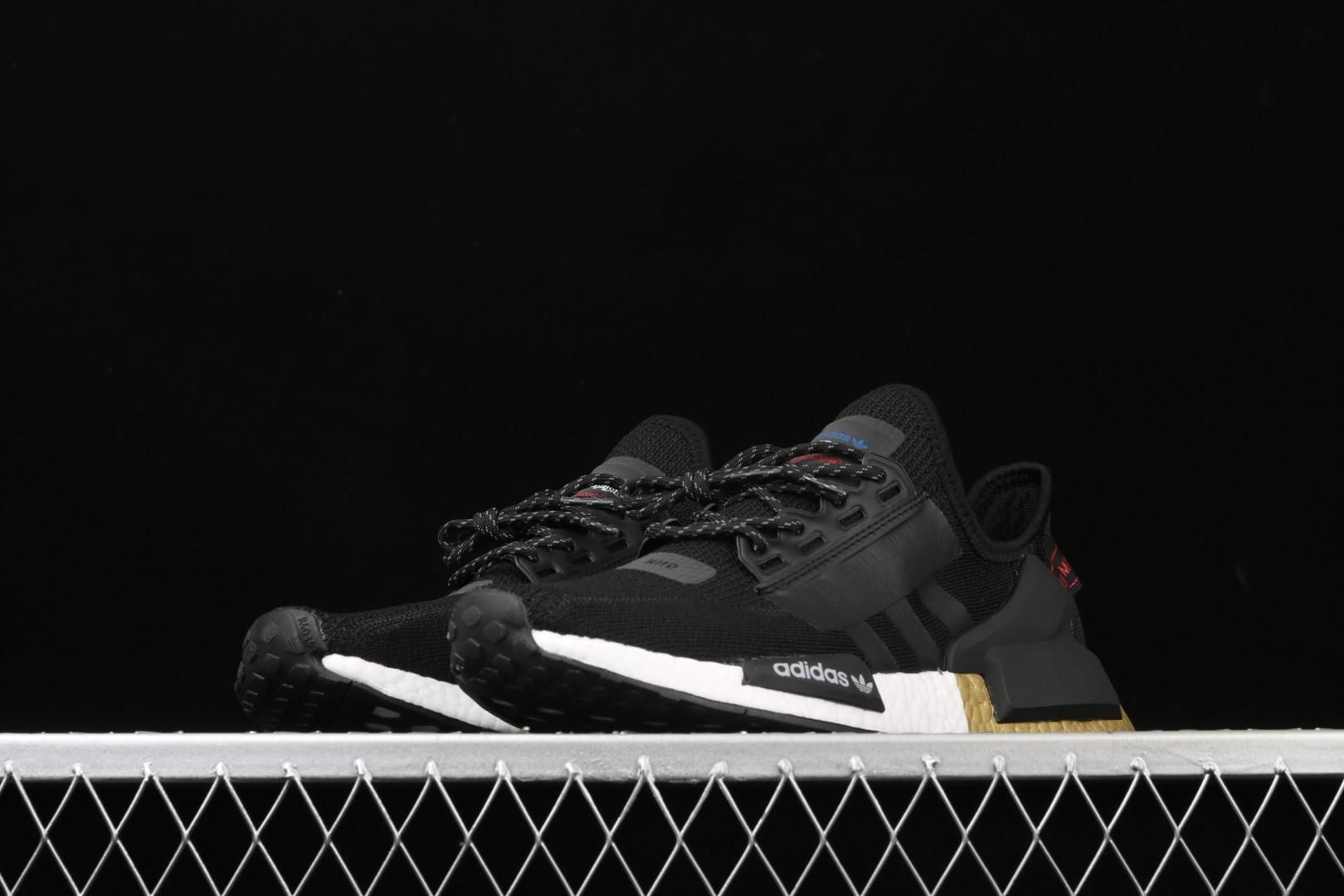 adidasUnisex NMD V2 - Core Black/Gold Metallic