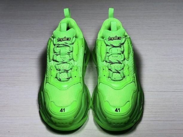 BalenciagaUnisex Triple S Clear Sole - Neon Green