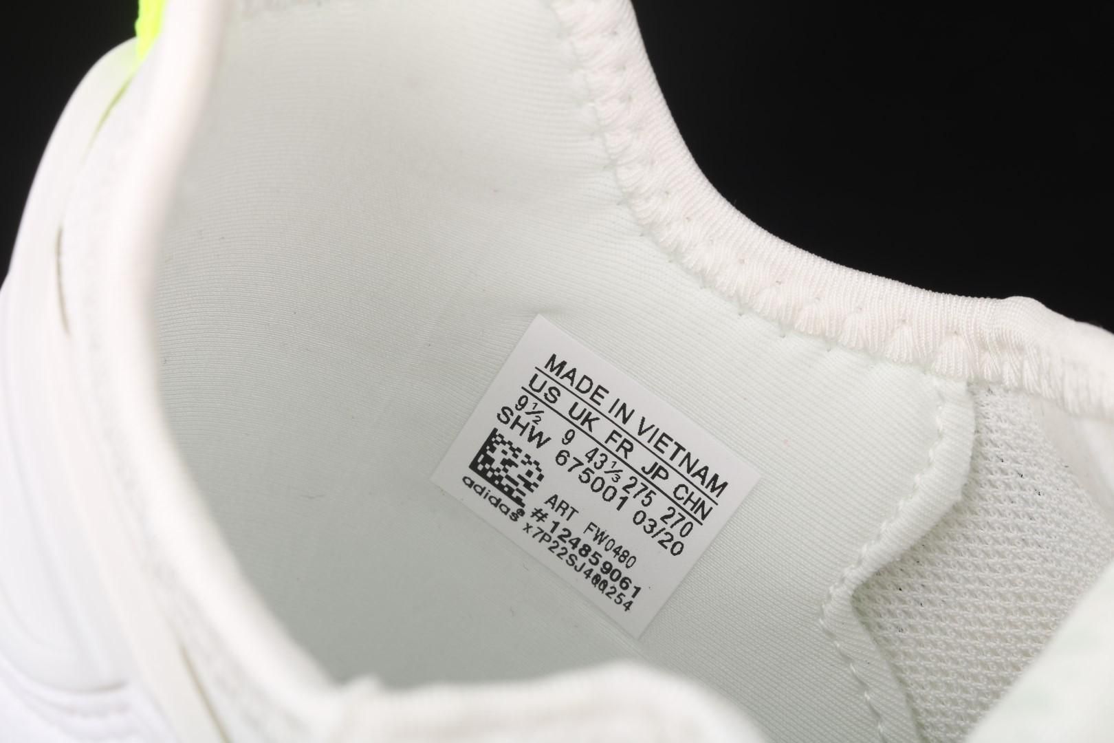 adidasUnisex ZX 2K Boost - Cloud White/Solar Yellow