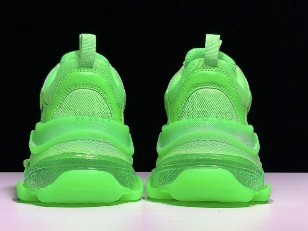 BalenciagaUnisex Triple S Clear Sole - Neon Green