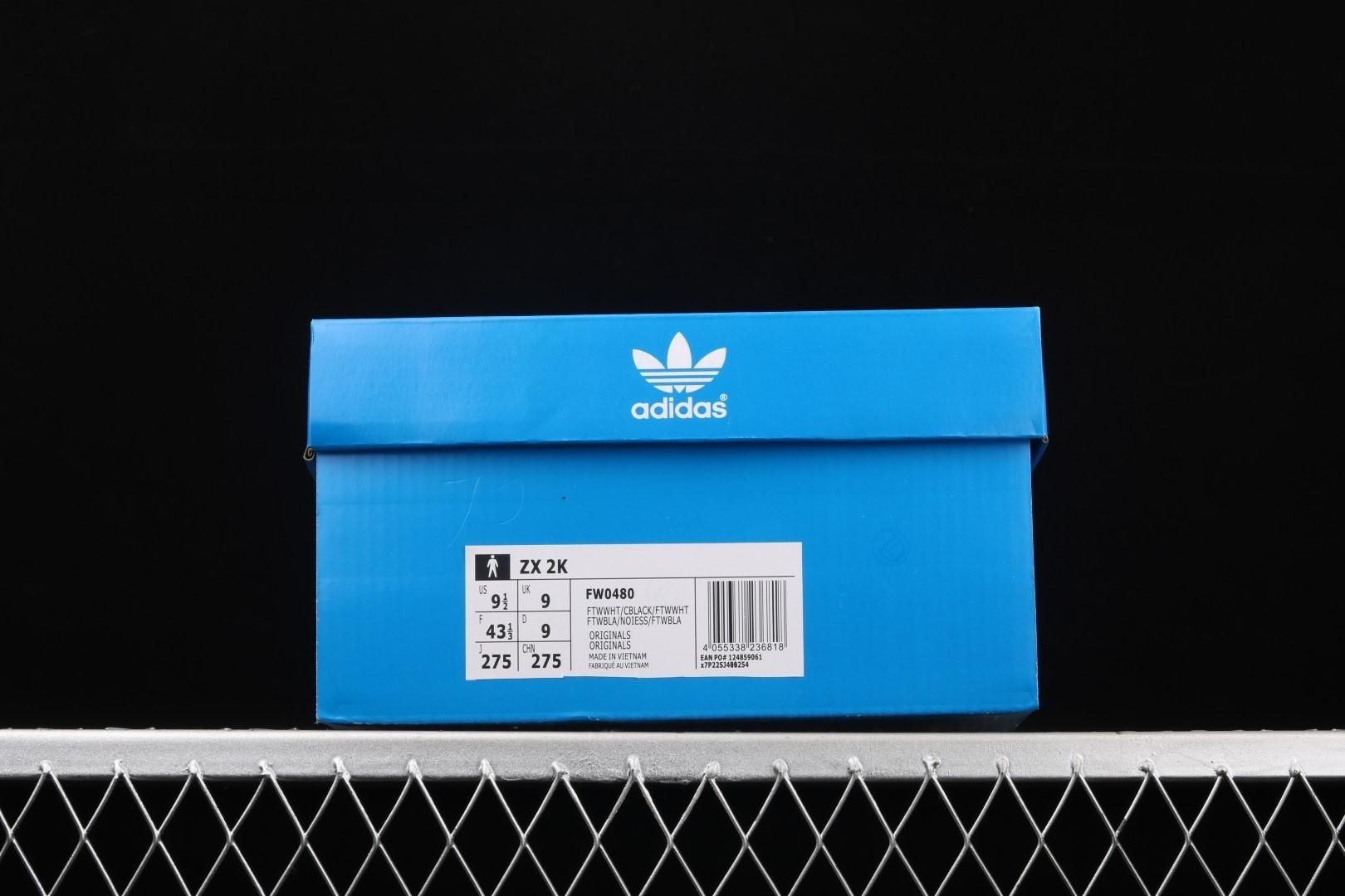 adidasUnisex ZX 2K Boost - Cloud White/Solar Yellow