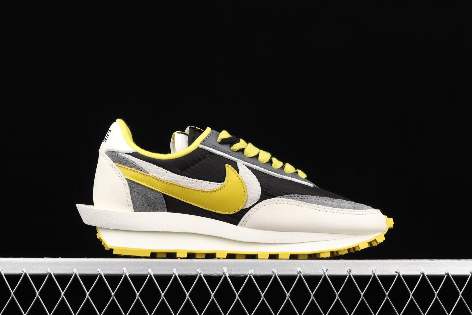 LDWaffle x sacai x UNDERCOVER - Black and Bright Citron