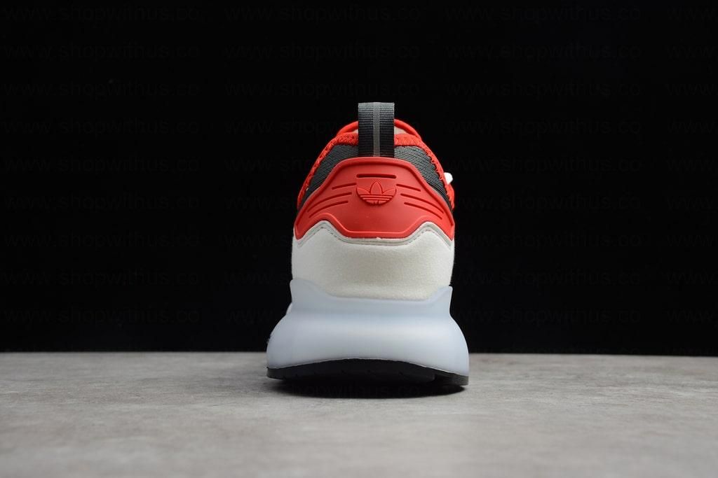 adidasUnisex ZX 2K Boost - White/Black-Solar Red
