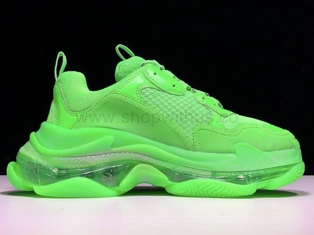 BalenciagaUnisex Triple S Clear Sole - Neon Green