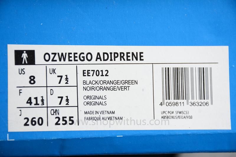 Ozweego Adiprene - Black/Orange/Green