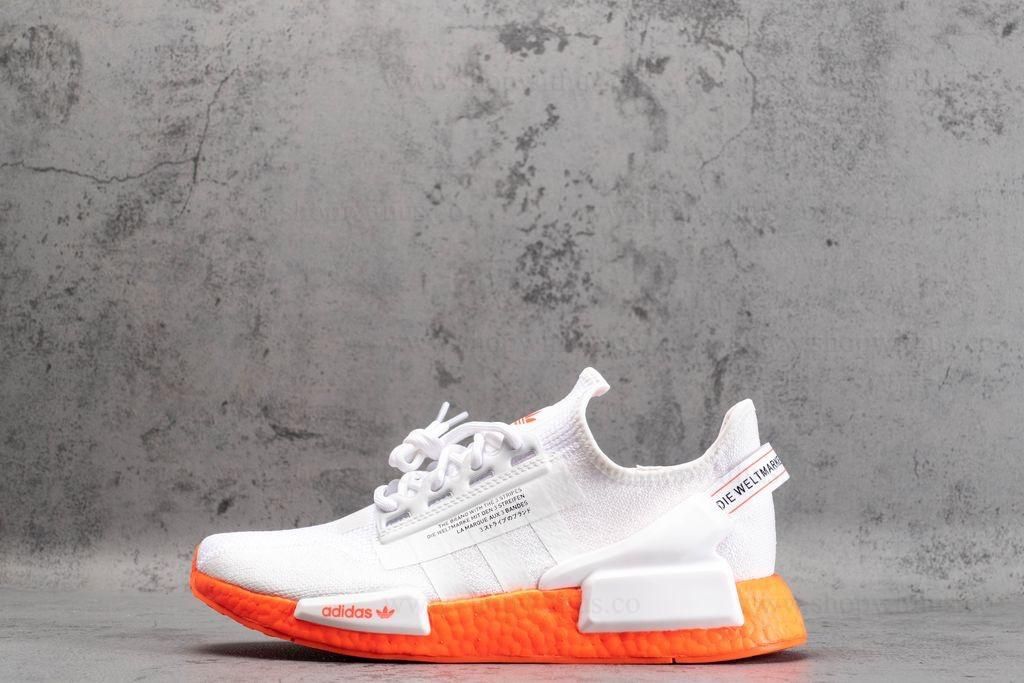 adidasUnisex NMD R1 V2 - Cloud White/Solar Red