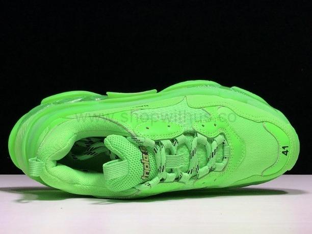 BalenciagaUnisex Triple S Clear Sole - Neon Green