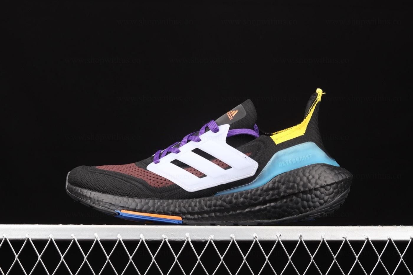 adidasUnisex Ultraboost 21 - Black/Pulse Aqua'