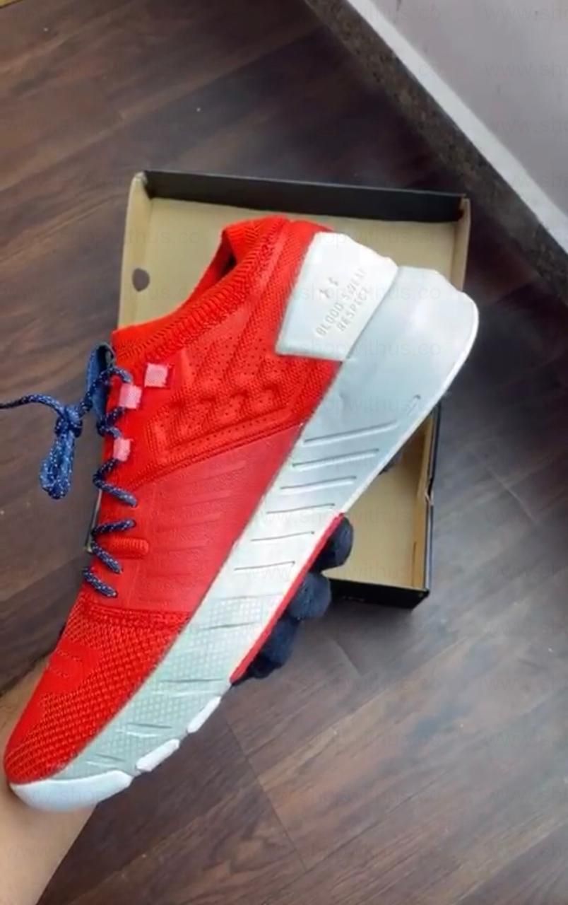 Under Armour x Project Rock 2 - Blood Orange Halo Grey