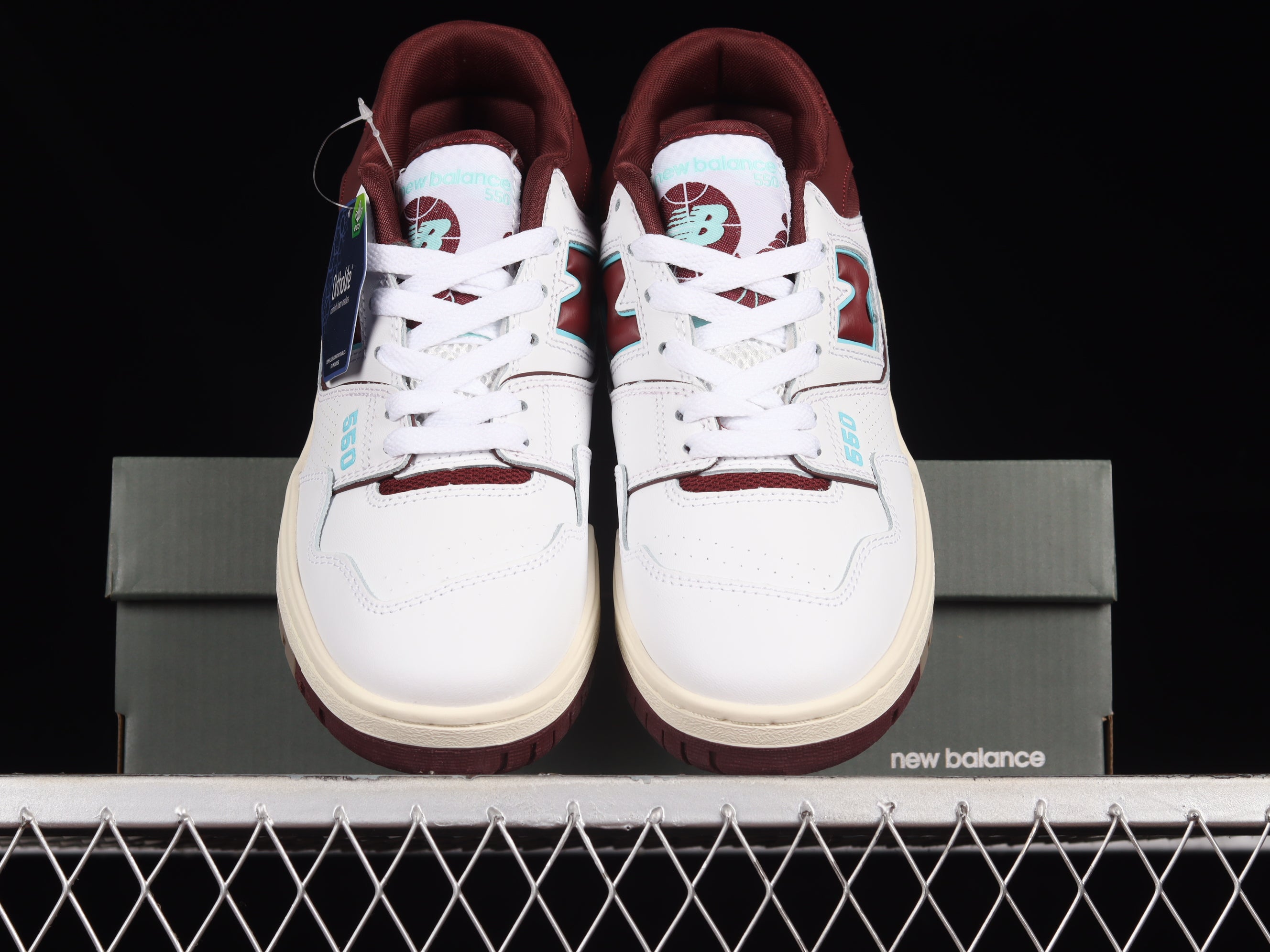 New Balance 550 - Burgundy Cyan