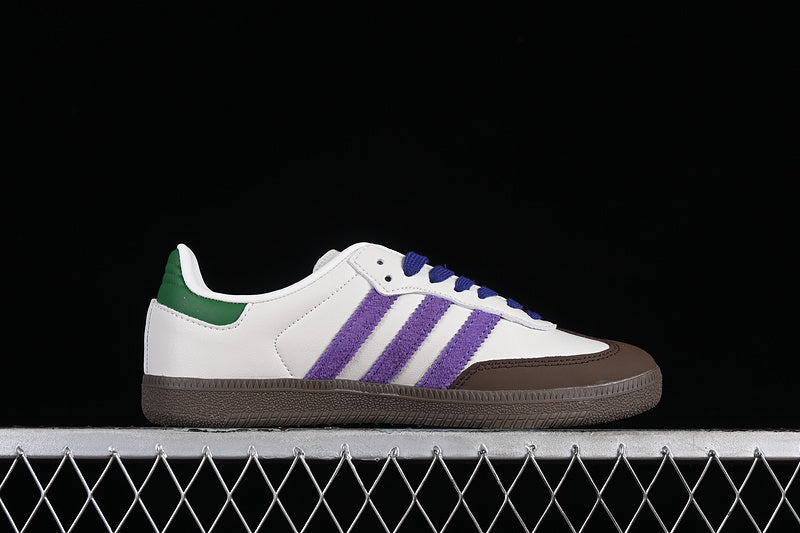 adidasUnisex Samba Off White - Purple/Green