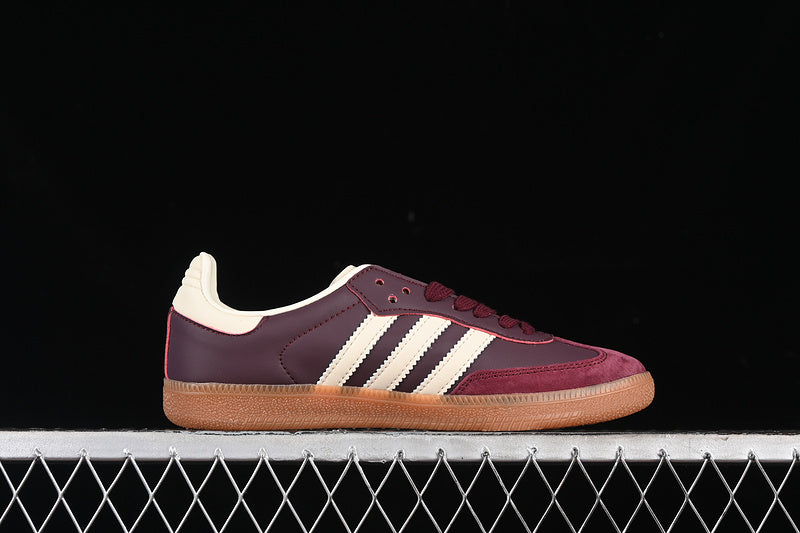 adidasUnisex Samba - Maroon Gold Metallic