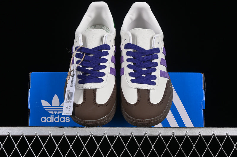 adidasUnisex Samba Off White - Purple/Green
