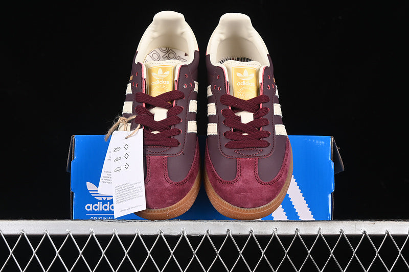 adidasUnisex Samba - Maroon Gold Metallic