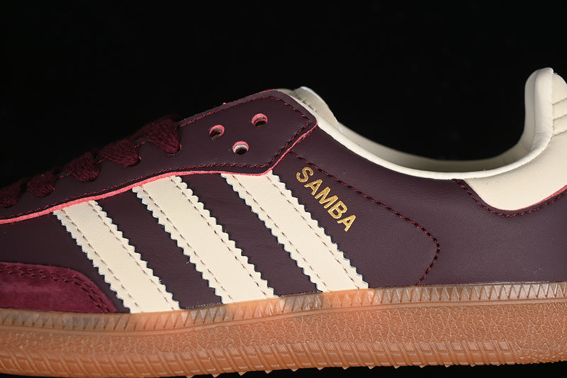 adidasUnisex Samba - Maroon Gold Metallic