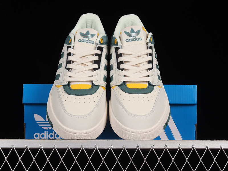 adidasUnisex Drop Step Low - White Tech Emerald