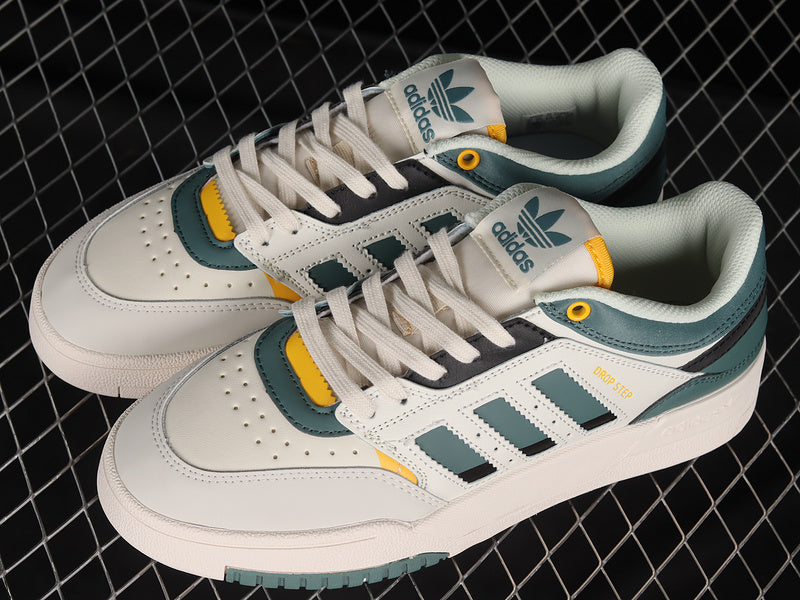 adidasUnisex Drop Step Low - White Tech Emerald