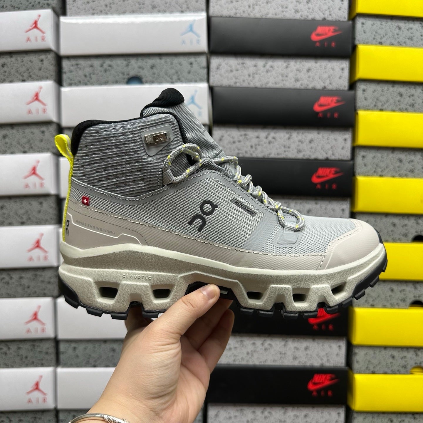 OnRunning Cloudrock Mid Waterproof - "Alloy Ice"