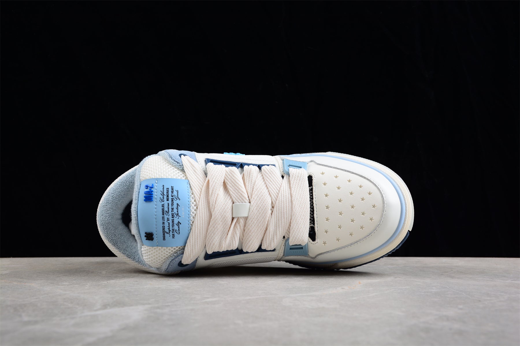 AMIRI MA-1 - White/Light Blue