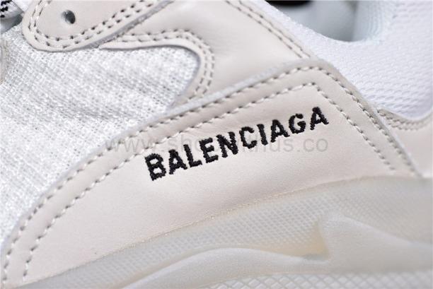 UnisexBalenciaga Triple S Clear Sole - White