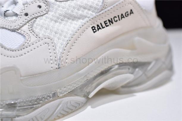 UnisexBalenciaga Triple S Clear Sole - White