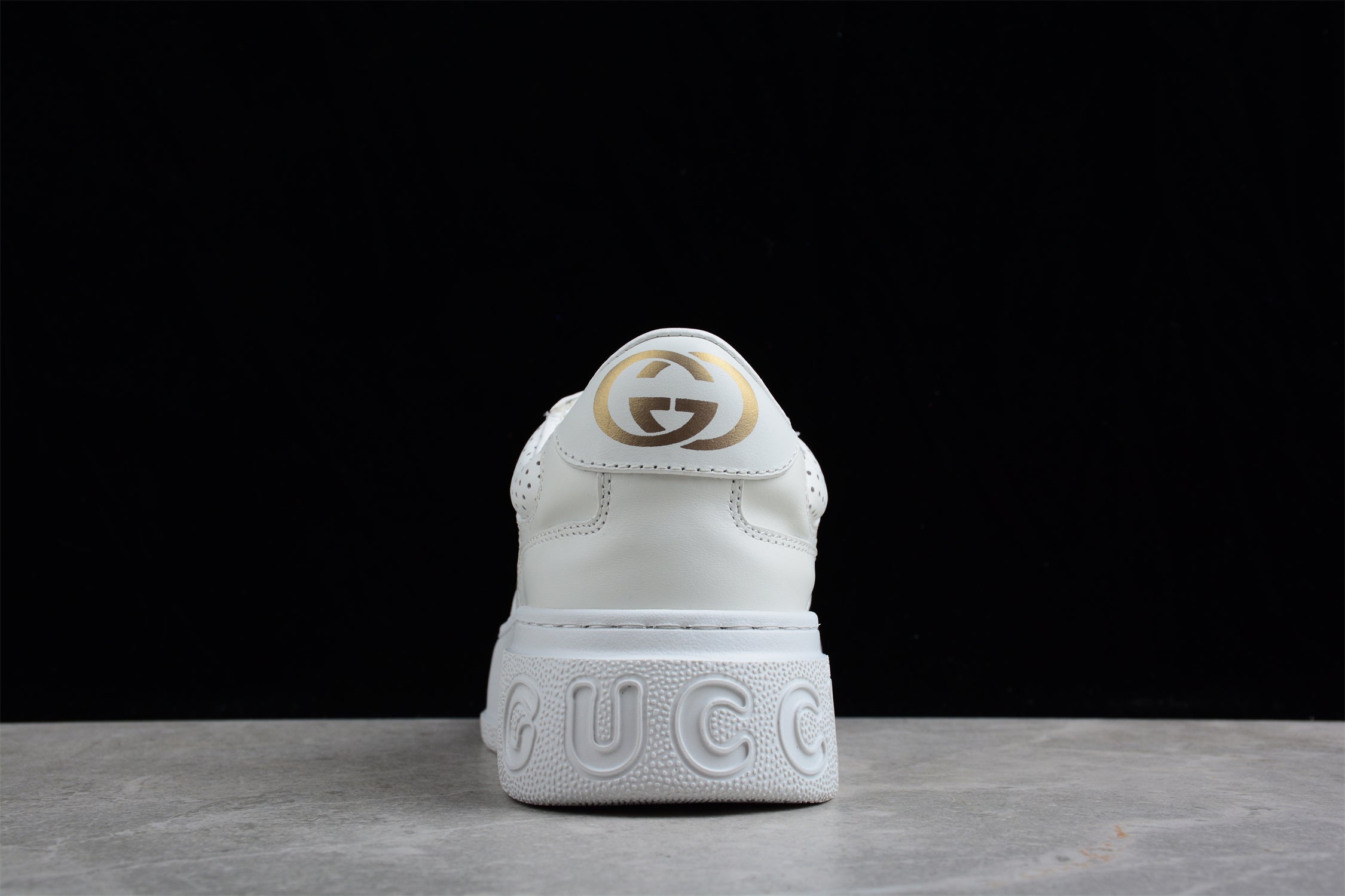 GucciUnisex Embossed GG Logo - White