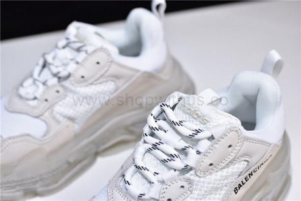 UnisexBalenciaga Triple S Clear Sole - White