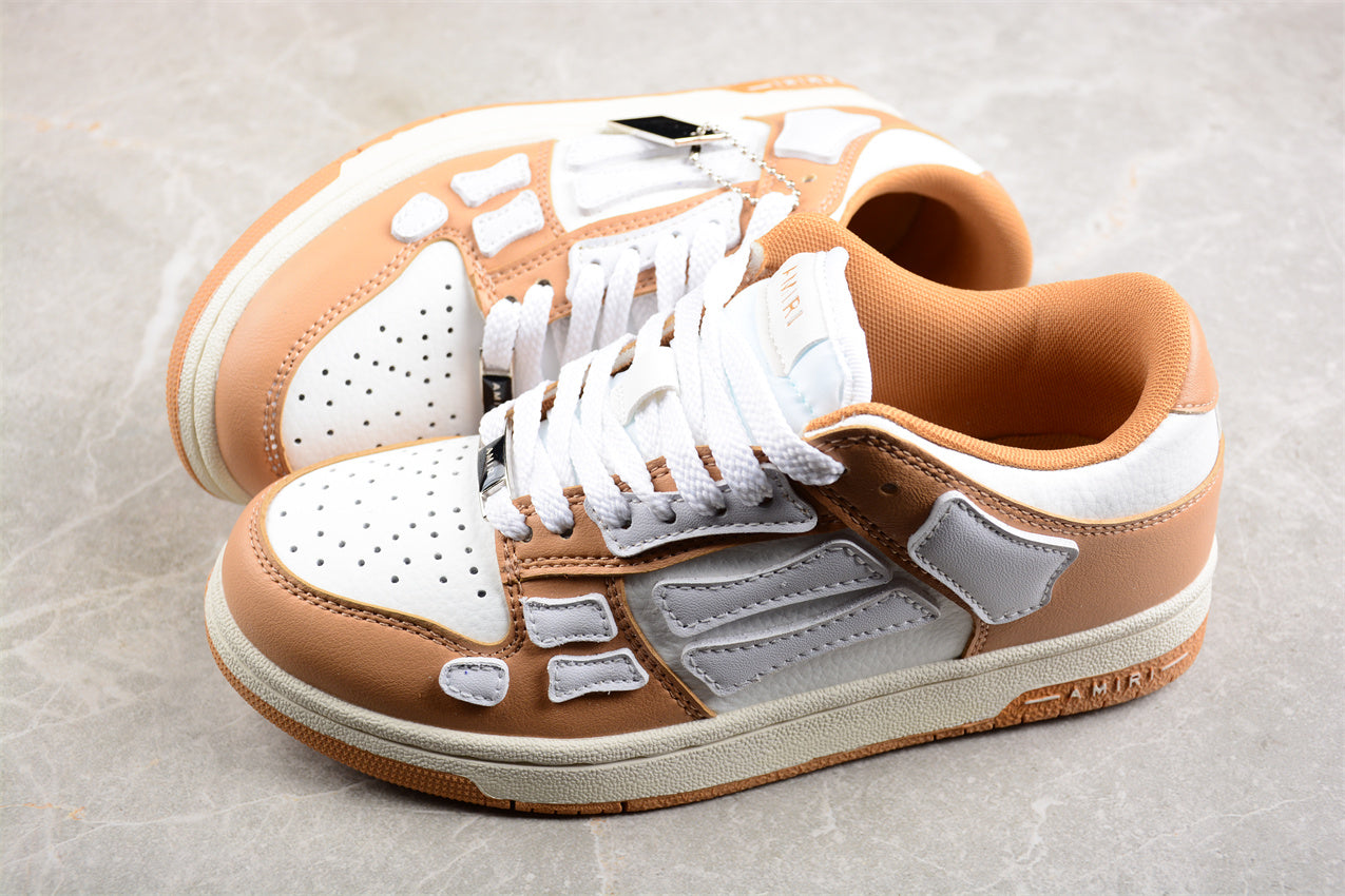 AmiriMens Skeleton Low - Gold/White