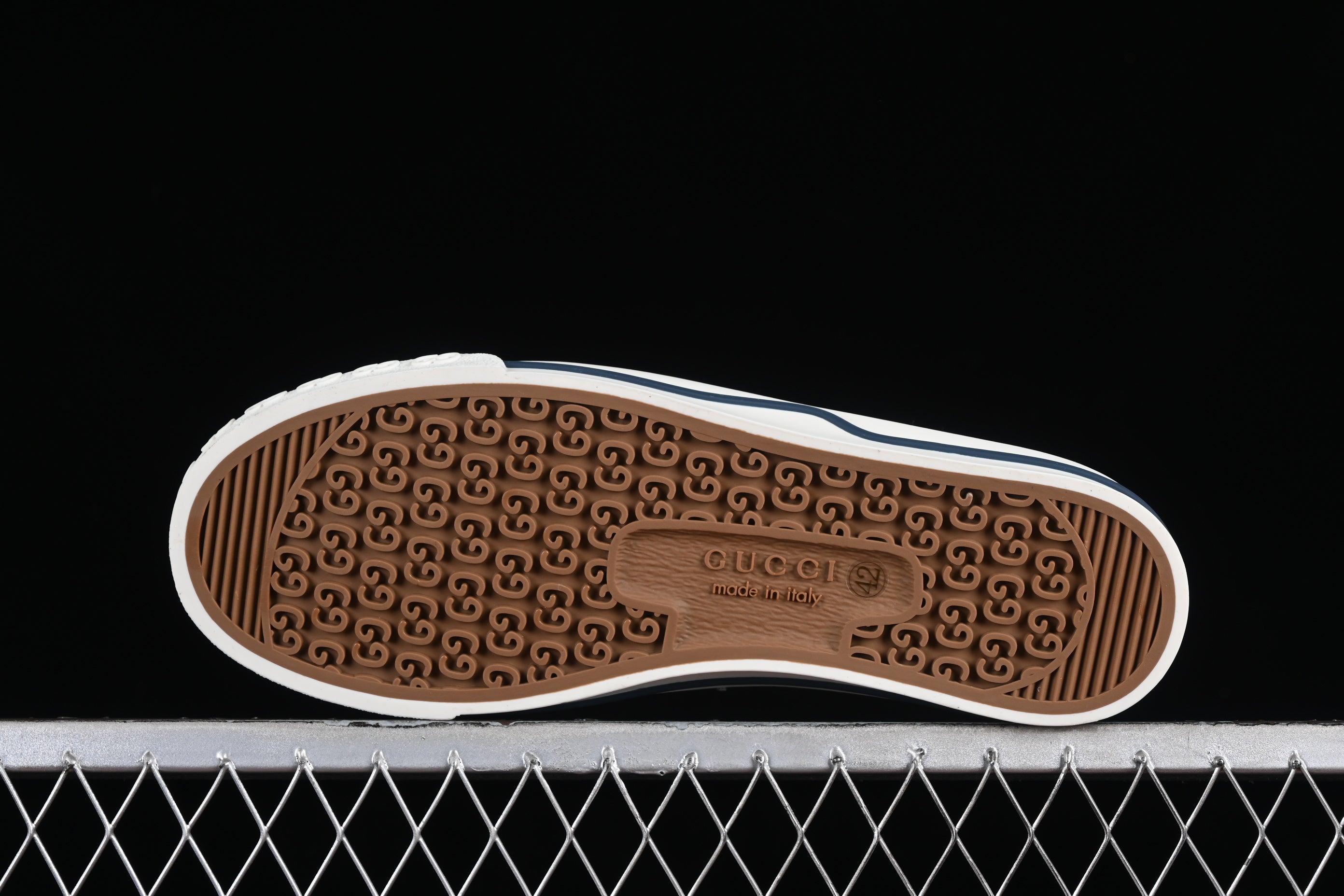 GUCCIUnisex GG Jacquard Denim Tennis - Blue Ivory