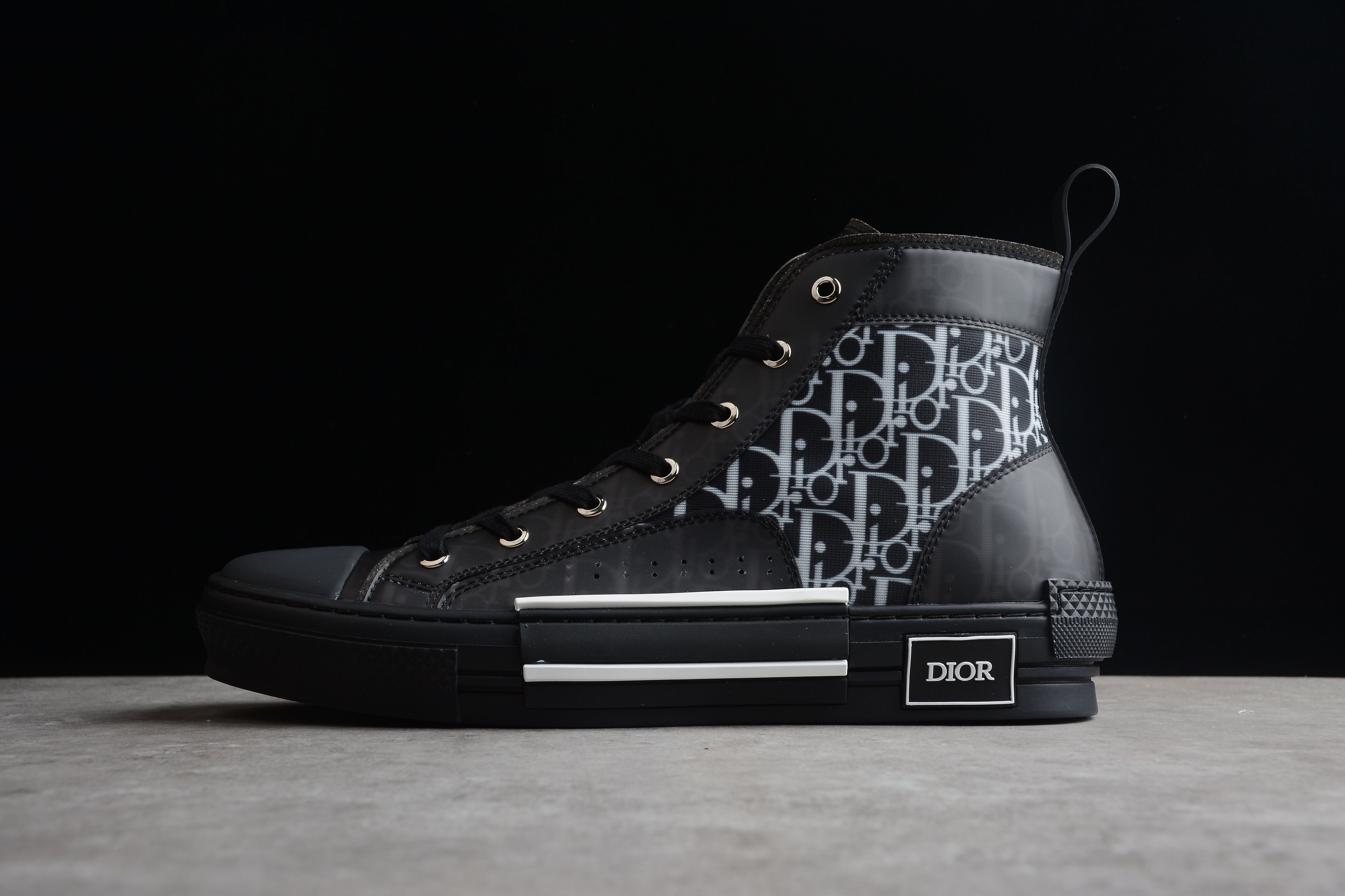 DiorUnisex B23 Oblique High Top - Black