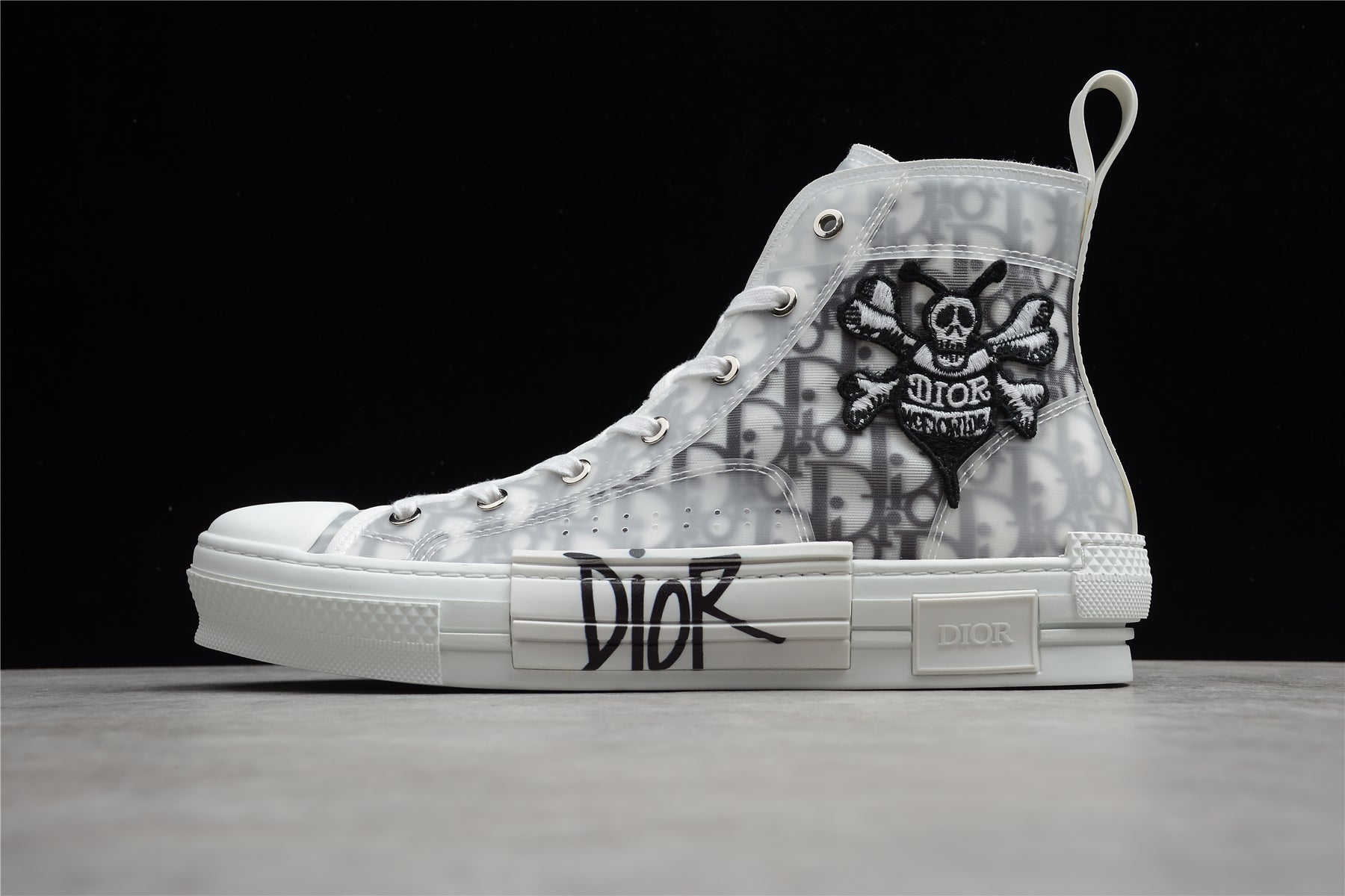 DiorUnisex B23 High Oblique Shawn Bee - White