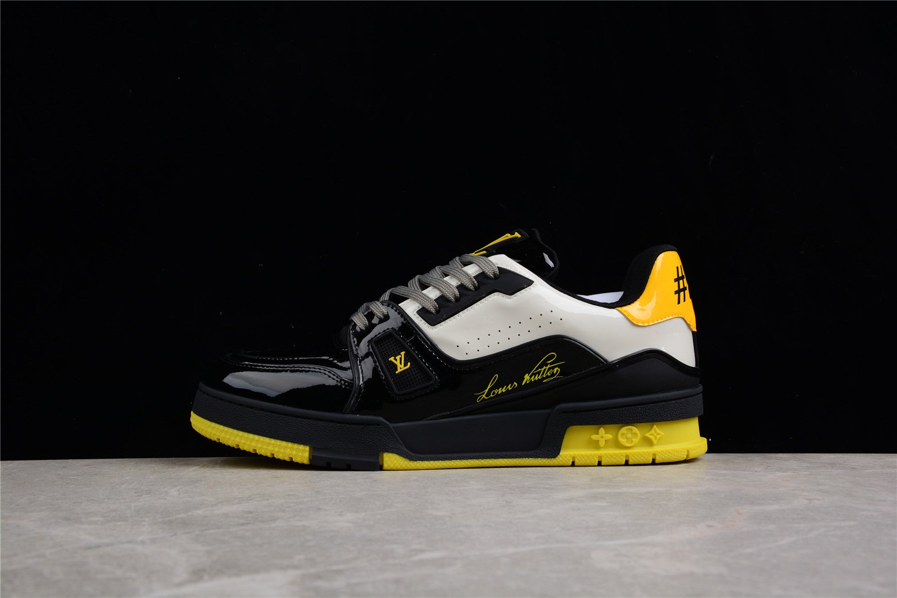 LouisVuitton Crystal Trainer - Black