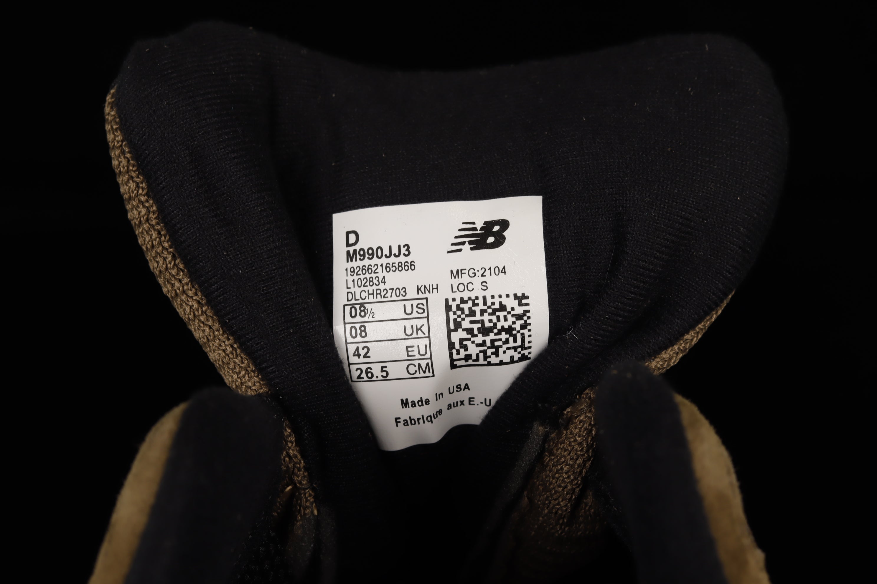 JJJJound x  New Balance 990V3 - Brown/Black