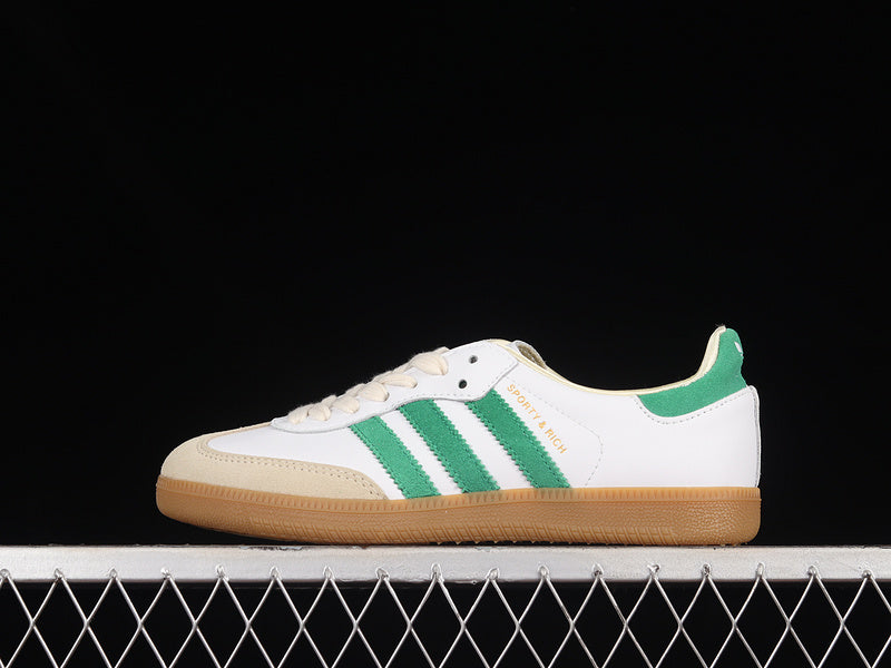 Sporty & Rich Samba - Cloud White/Green