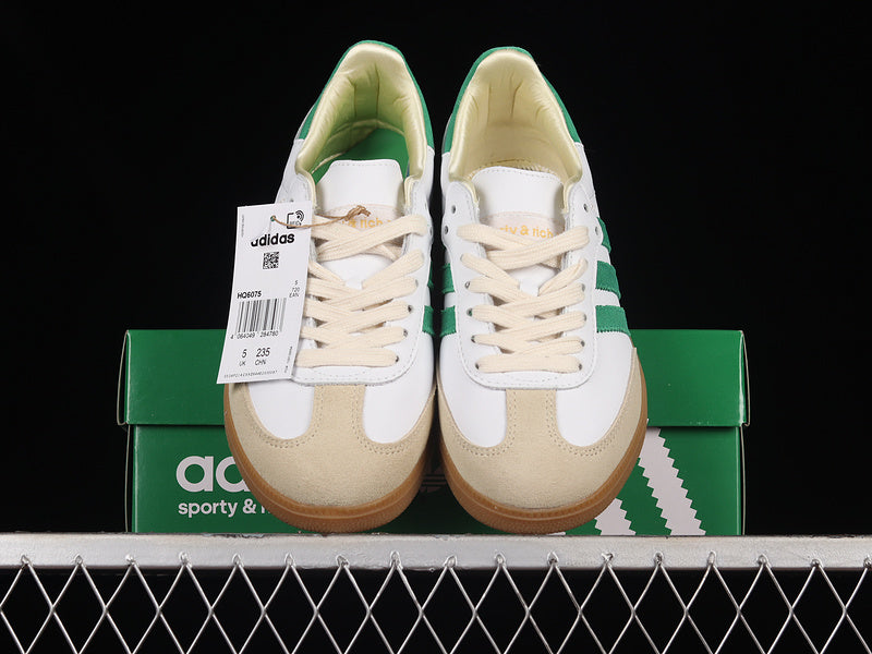 Sporty & Rich Samba - Cloud White/Green