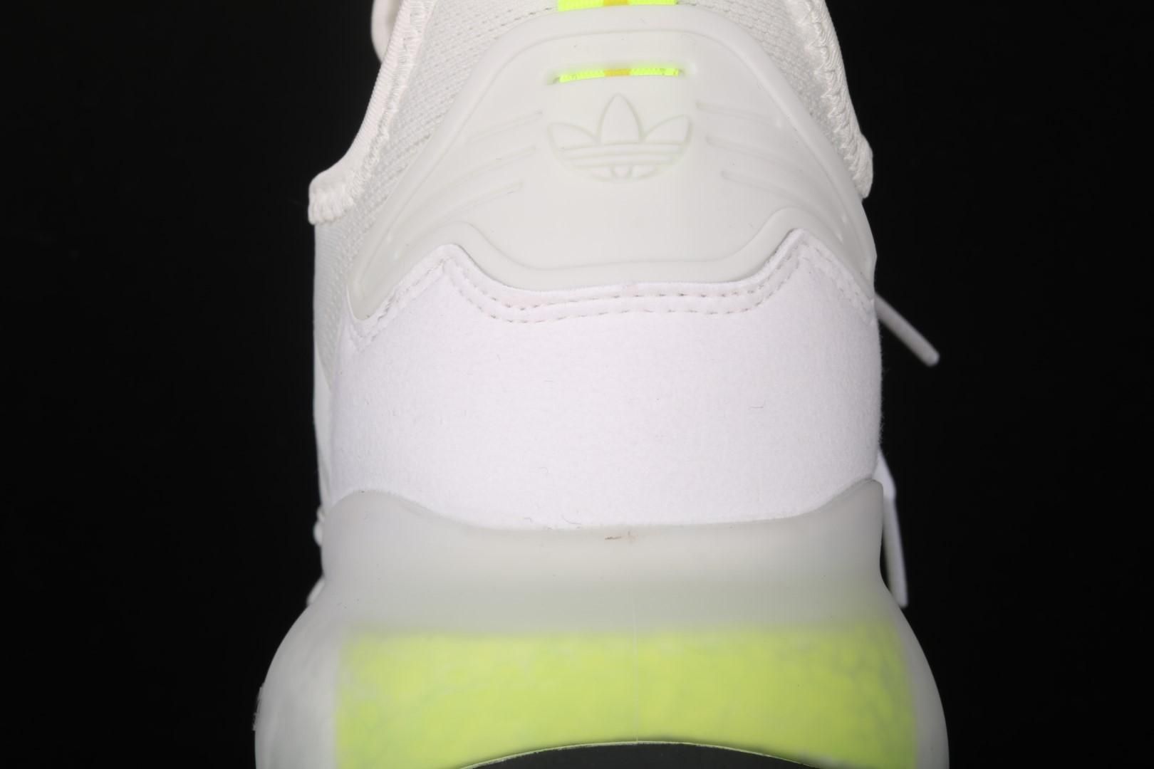 adidasUnisex ZX 2K Boost - Cloud White/Solar Yellow