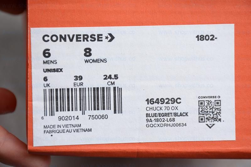 Converse Chuck Taylor 70 Vintage Canvas - Ozone Blue/Egret