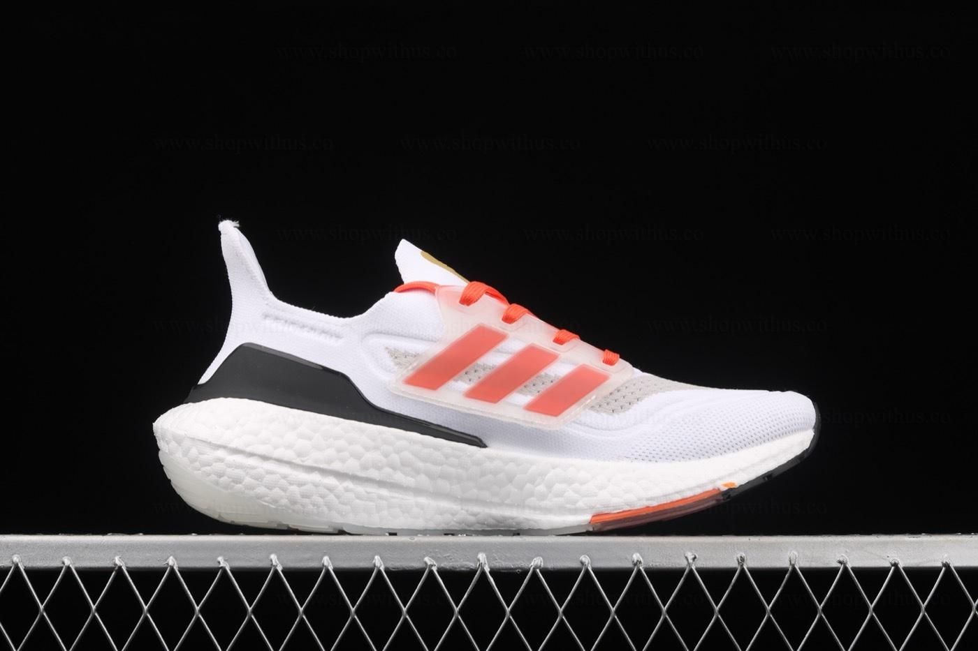 adidasUnisex Ultraboost 21 - Cloud White/Orange